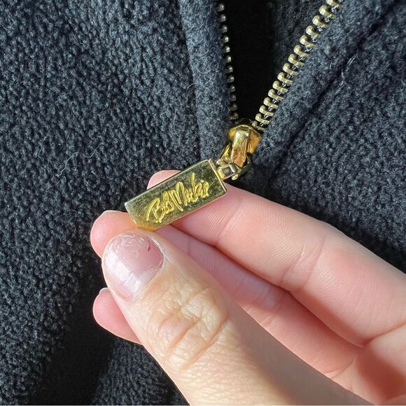 Bob Mackie Embroidered Black Fleece Jacket Size 2X Art to Wear Floral Detail - Picture 4 of 9